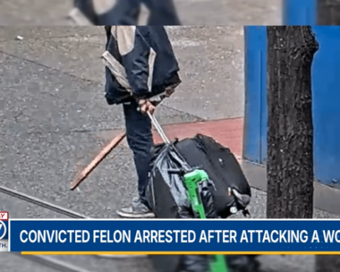 Suspect with wooden board